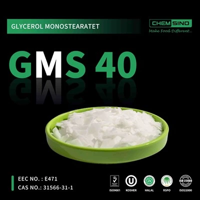 Pengemulsi No. CAS31566-31-1 GMS 40 Flake / Glycerol Monostearate 40 Flake