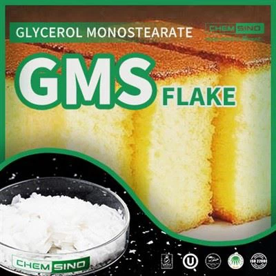 Untuk Plastic Glyceryl Monostearate GMS 40 Flake CAS No.31566-31-1