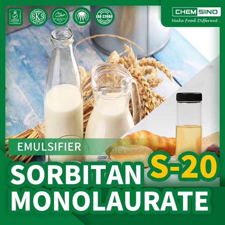 Tingkatkan Kefungsian Dan Penampilan Produk Dengan Sorbitan Ester Sorbitan Monolaurate (S-20) CAS NO.1338-29-2